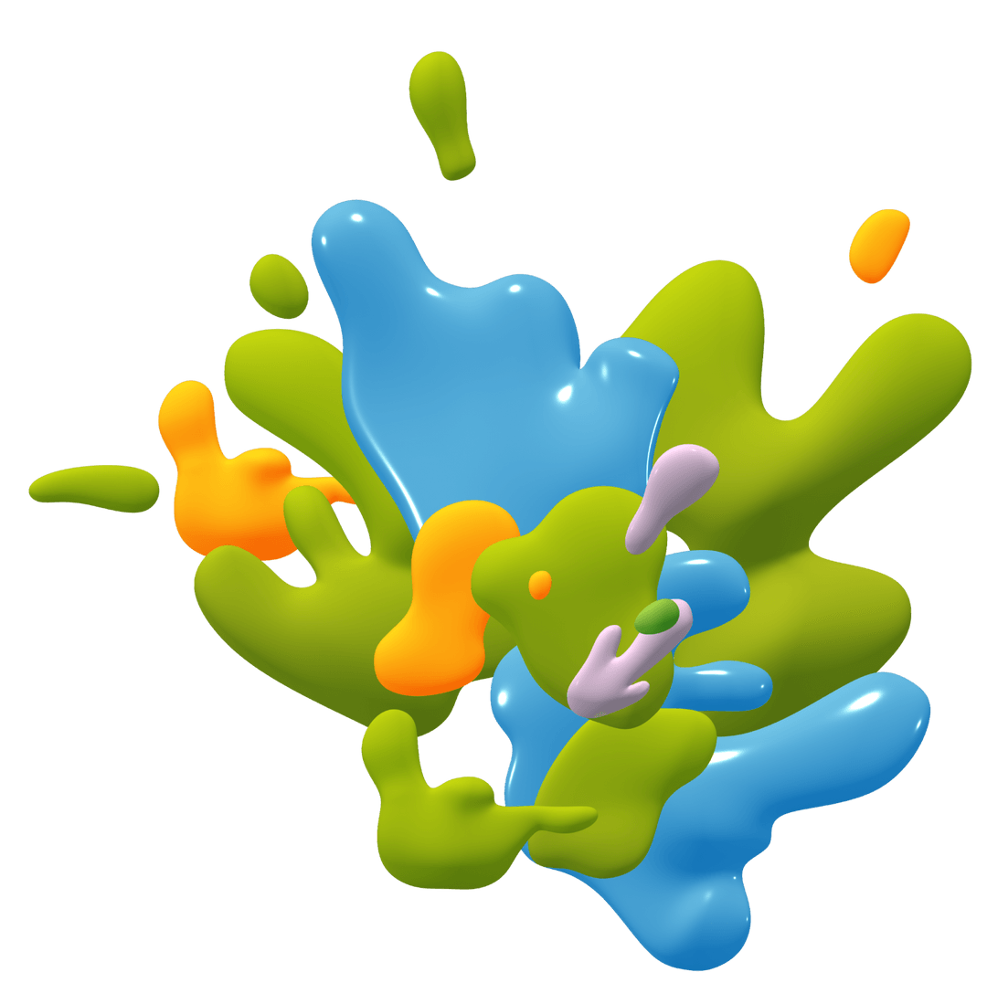 Decorative colour-splash background